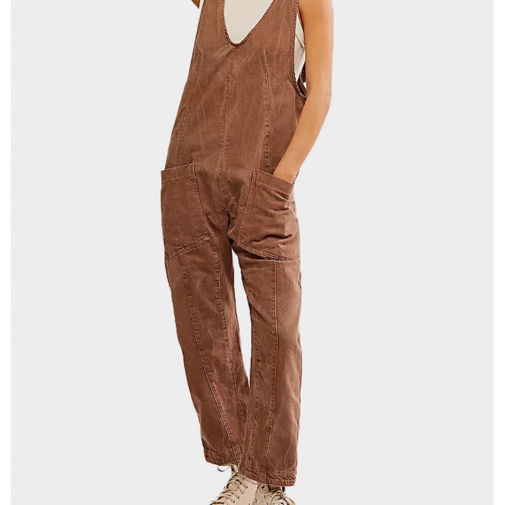 We The Free Brown Jumpsuit